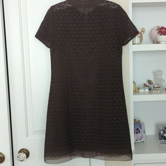 Elie Tahari Crochet Mini Dress Embroidered Small - Picture 2 of 11